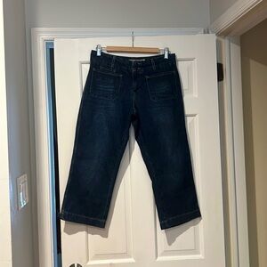 American Eagle Outfitters Vintage Patch Pocket Capri Jeans